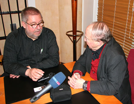 Menahem Pressler im Interview mit Remy Franck Photo: ICMA Martin Hoffmeister