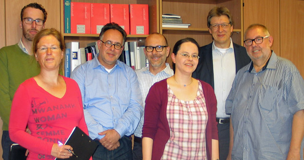 Right to left: Remy Franck, Prof. Andreas Schulz, Annegret Suske, Dirk Steiner, Martin Hoffmeister, Dörte Heidrich, Christian Fanghänel. 