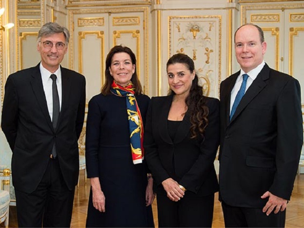 Prince Albert II, Princesse of Hannover, Cecilia Bartoli and  Jean Louis Grinda © G.Luci, Palais princier.